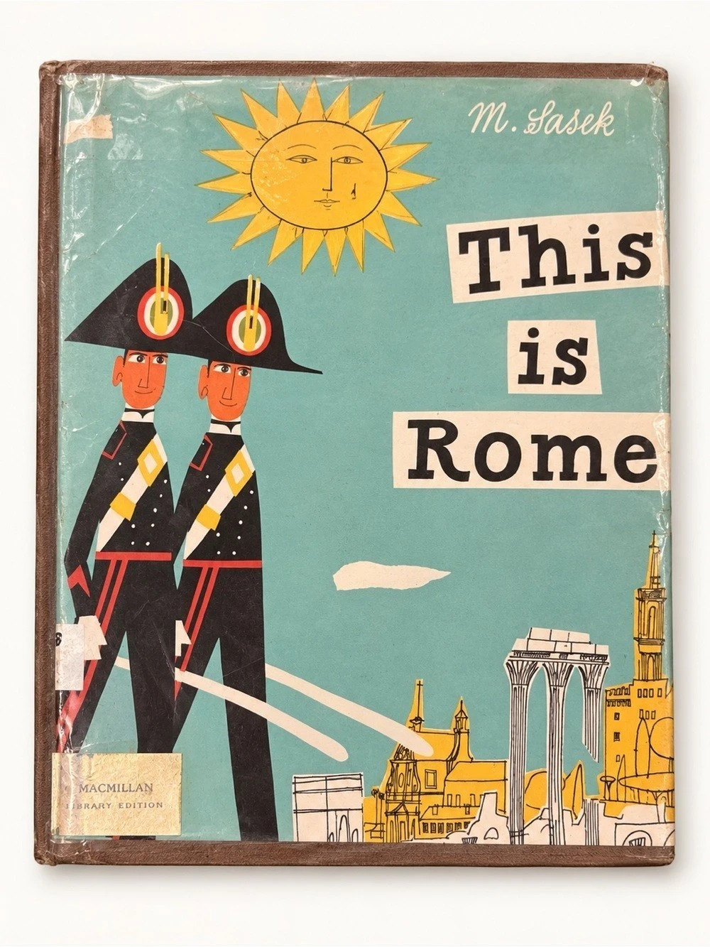 Vintage Dust jacket M. Sasek This Is Rome Illustrated Book